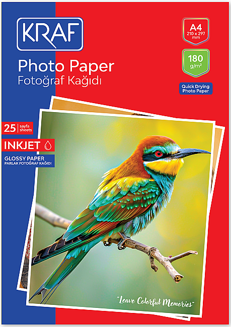 Kraf Fotoğraf Kağıdı A4 180gr 25yp - 1