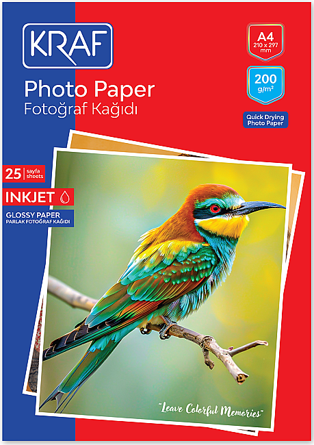 Kraf Fotoğraf Kağıdı A4 200gr 25yp - 1