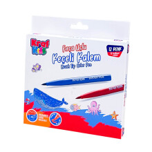 Kraf Kids Fırça Uçlu Keçeli Kalem Seti 12'li 295 - Kraf