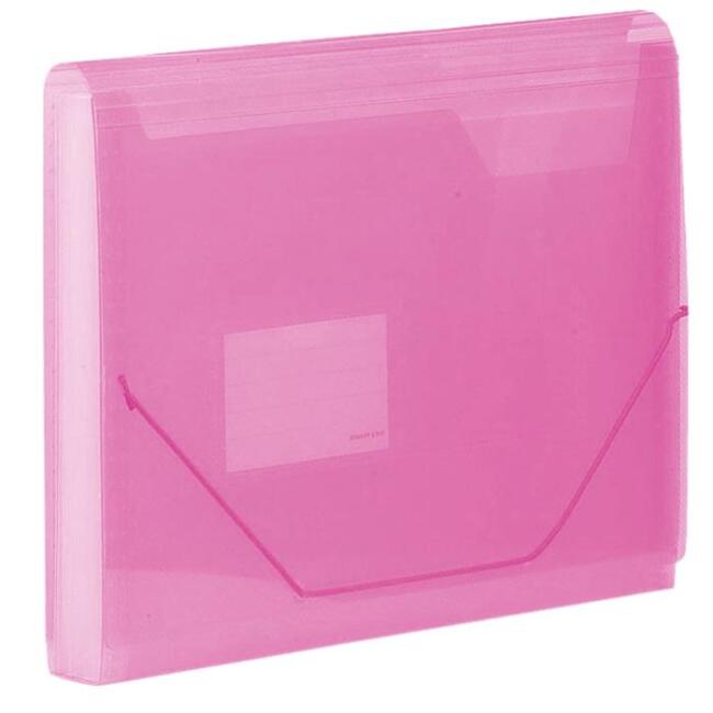 Kraf Körüklü Dosya A4 13 Bölmeli Pembe - 1