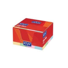 Kraf Küp Blok Renkli 8x8 cm 117G - Kraf