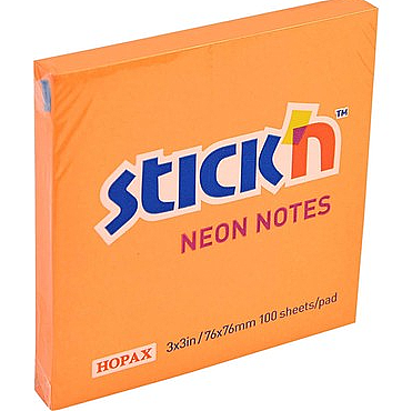 Kraf Postit 76x76mm Neon Turuncu - 1