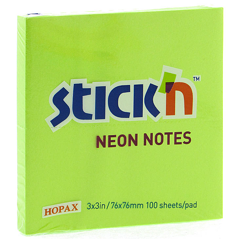 Kraf Postit 76x76mm Neon Yeşil - 1