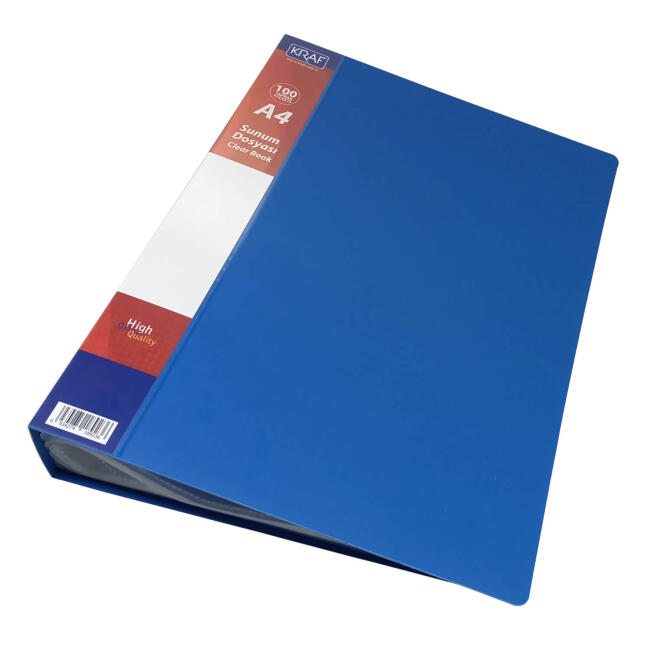 Kraf Sunum Dosyası A4 Mavi 100 Yaprak F100AK - 1