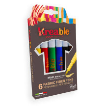 Kreable Jumbo Boy Keçeli Kumaş Kalemi 6'lı 0047.000 - Kreable