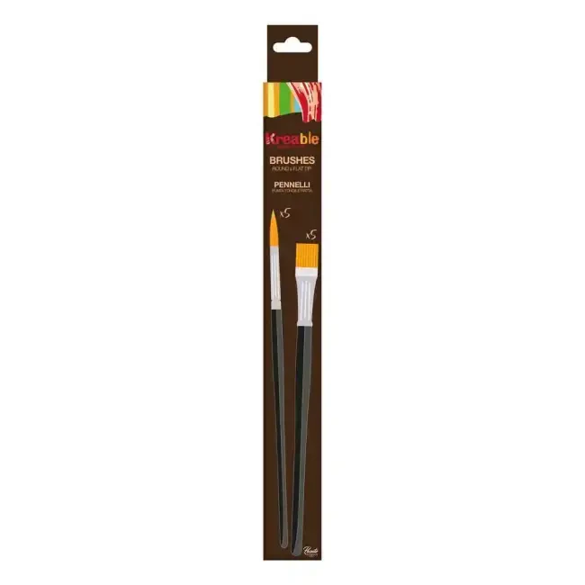 Kreable Sentetik Uç Fırça Seti 10'lu 0214.000 - Kreable