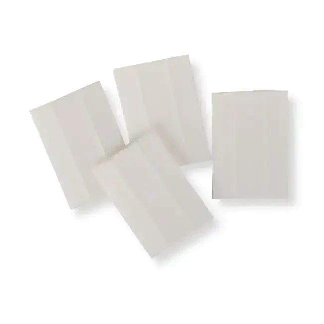 Kumaş Çizgi Sabunu 3x4 cm Beyaz 4'lü - Candan