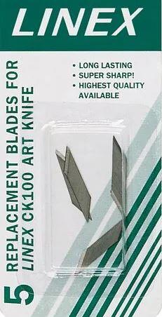Linex Maket Bıçağı Yedeği 5li N:SK100 - 1