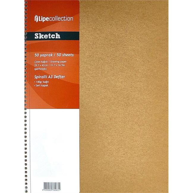 Lıpe Sketch Blok Collectıon A3 Spiralli 50 Yaprak - 2