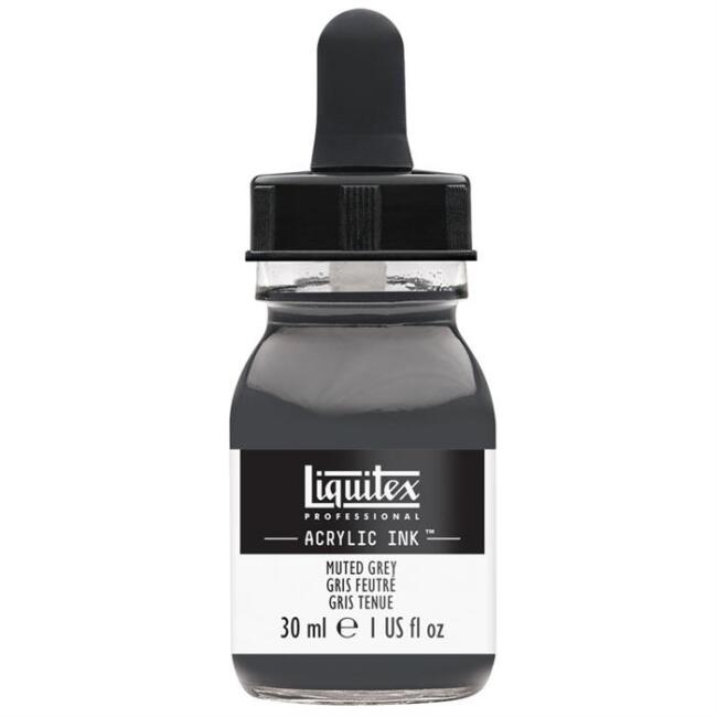 Liquitex Akrilik Mürekkep 30 ml Muted Grey - 1