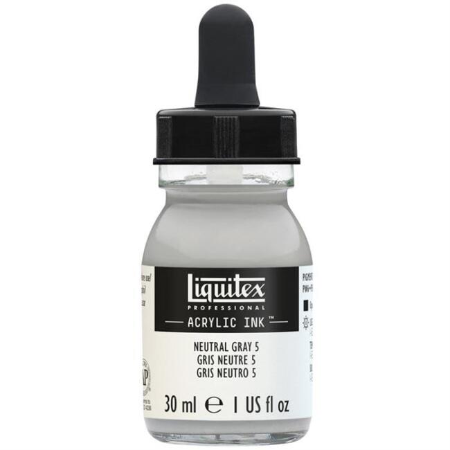 Liquitex Akrilik Mürekkep 30 ml Neutral Gray - 1