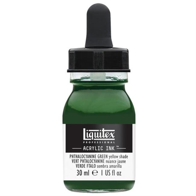 Liquitex Akrilik Mürekkep 30 ml Phthalocyanine Green (Yellow Shade) - 3