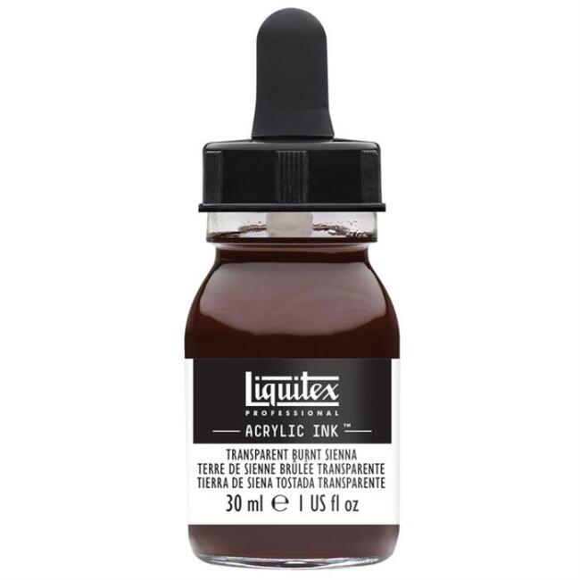 Liquitex Akrilik Mürekkep 30 ml Transparent Burnt Sienna - 3