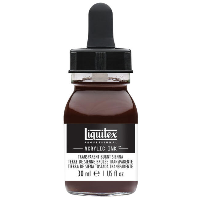 Liquitex Akrilik Mürekkep 30 ml Transparent Burnt Sienna - 4