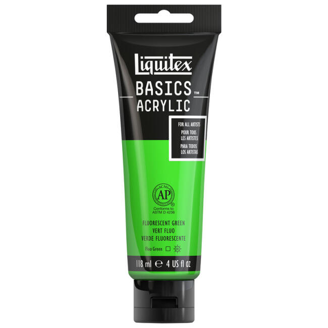 Liquitex Basics Akrilik Boya 118 ml Fluorescent Green 985 - 4