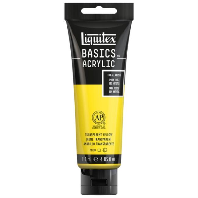 Liquitex Basics Akrilik Boya 118 ml Transparent Yellow 45 - 3