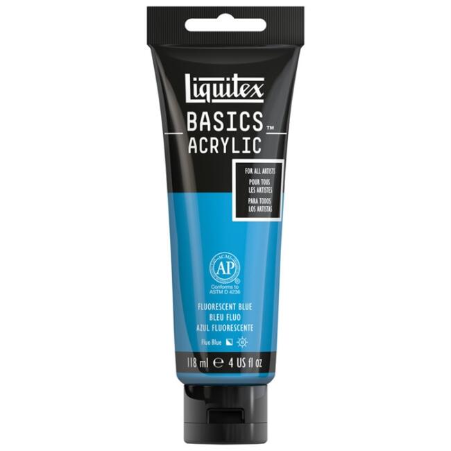 Liquitex Basics Akrilik Boya 118 ml Fluorescent Blue 984 - 5