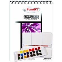 Lukas 6856 Studio Aquarell 24 Renk + Defter Set - 1