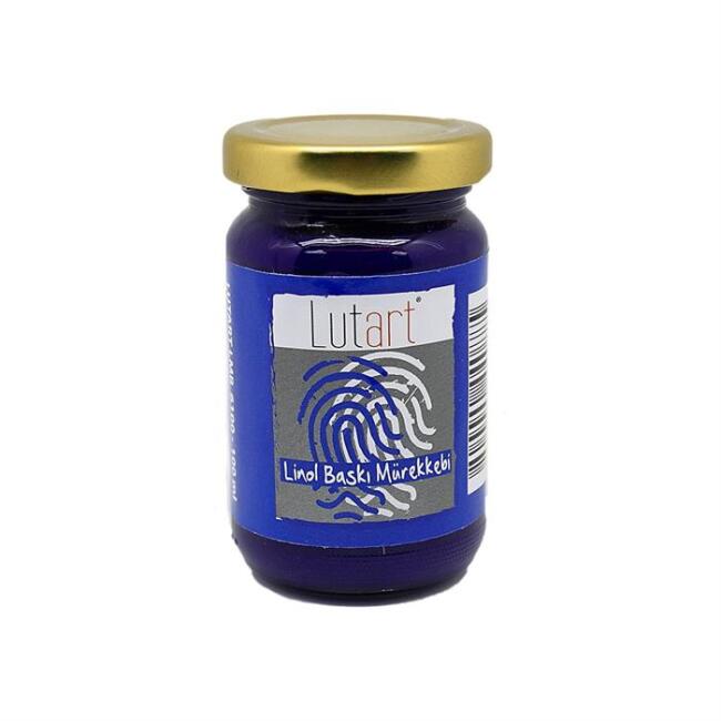 Lutart Linol Baskı Mürekkebi 100 ml Mavi - 2