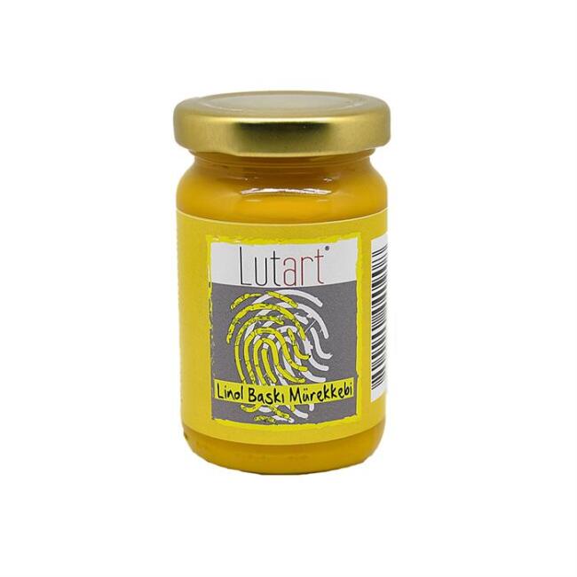 Lutart Su Bazlı Linol Baskı Mürekkebi 100 ml Sarı - 1