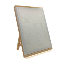 Magic Art Masaüstü Şövaleli Sayılarla Boyama Tuval 30x40 cm Kumsal - MAGİC ART (1)