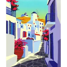 Magic Art Sayılarla Boyama Tuval 40x50 cm Santorini - 1