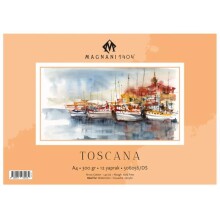 Magnani Toscana Rough Sulu Boya Blok 300 g A4 12 Yaprak - MAGNANI