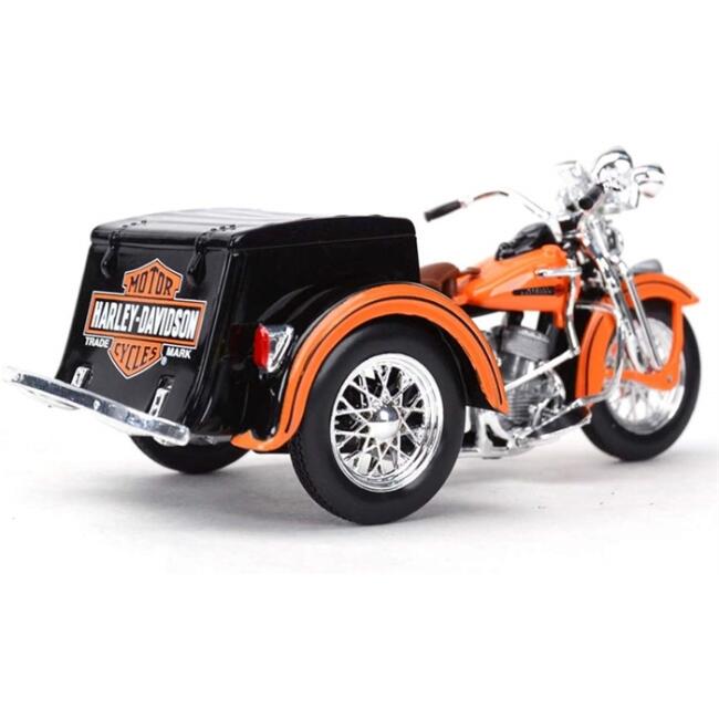 Maisto Maket 1:18 Ölçek Harley-Davidson 1947 Servi-Car Maket Motosiklet N:32420 - 1