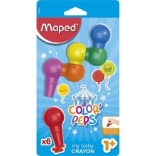 Maped Color Peps Baby Crayon Pastel Boya 6 Renk - Maped