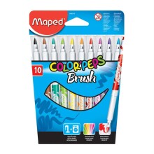 Maped Color Peps Brush Fırça Uçlu Kalem Seti 10 Renk N:848010 - Maped