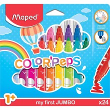 Maped Color Peps Jumbo Keçeli Kalem 24 Renk N:84622200 - Maped