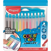 Maped Color Peps Long Life Inno Keçeli Kalem 12 Renk N:845045 - Maped