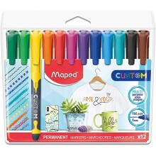 Maped Permanent Marker Kalem Seti 12 Renk N:734547 - Maped