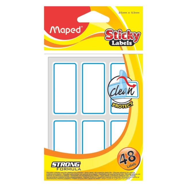 Maped Sticky Labels Koruyuculu Etiket 25x53 mm 48'li 774110 - 1