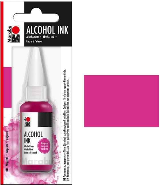 Marabu Alcohol Akrilik Mürekkep 20 ml Magenta - 4