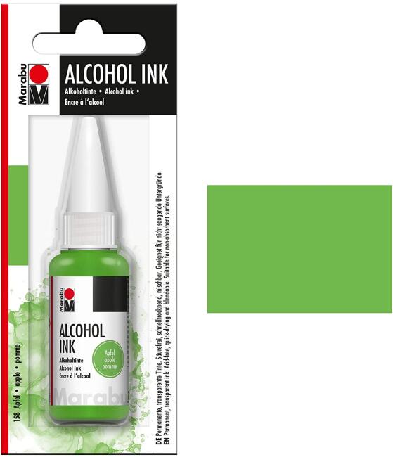 Marabu Alcohol Ink Alkol Bazlı Mürekkep 20 ml Apple - 3