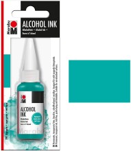 Marabu Alcohol Ink Alkol Bazlı Mürekkep 20 ml Aqua Green - 3
