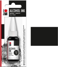 Marabu Alcohol Ink Alkol Bazlı Mürekkep 20 ml Black - Marabu (1)