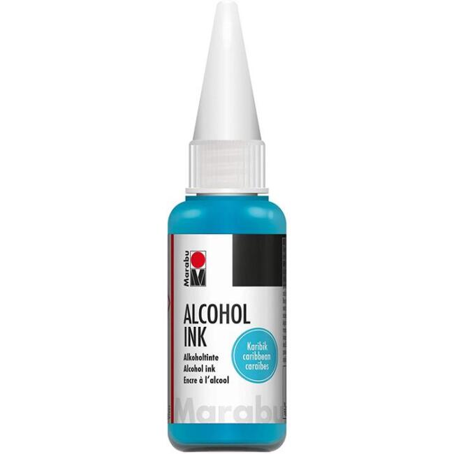 Marabu Alcohol Ink Alkol Bazlı Mürekkep 20 ml Caribbean - 3