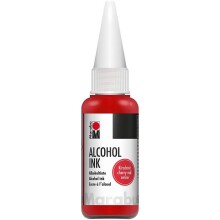 Marabu Alcohol Ink Alkol Bazlı Mürekkep 20 ml Cherry Red - Marabu