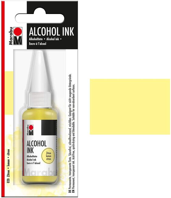 Marabu Alcohol Akrilik Mürekkep 20 ml Lemon - 3