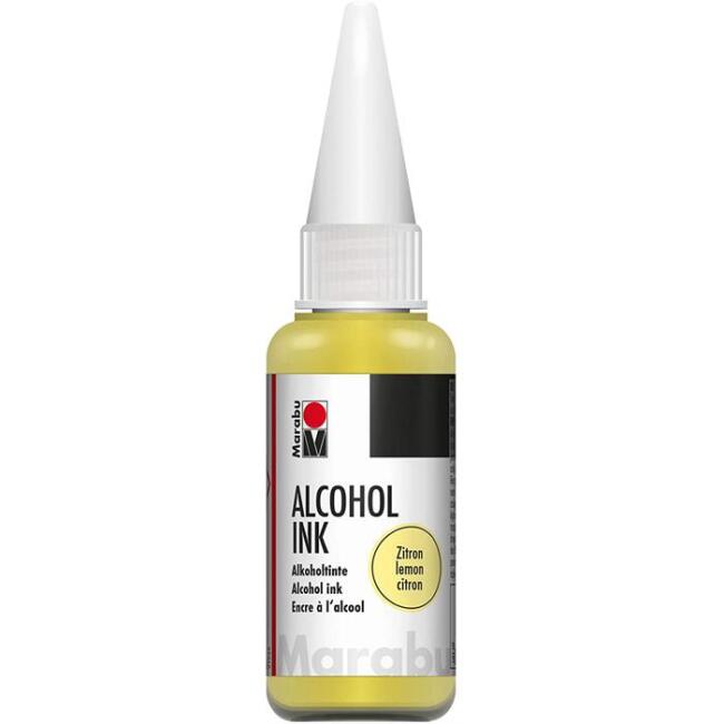 Marabu Alcohol Ink Alkol Bazlı Mürekkep 20 ml Lemon - 1