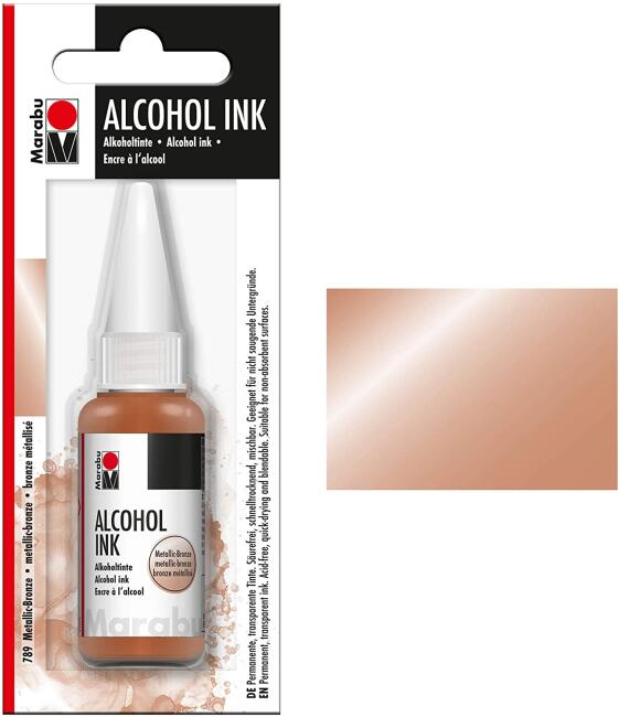 Marabu Alcohol Akrilik Mürekkep 20 ml Metallic Bronze - 2