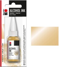 Marabu Alcohol Ink Alkol Bazlı Mürekkep 20 ml Metallic Gold - 4