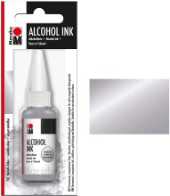 Marabu Alcohol Akrilik Mürekkep 20 ml Metallic Silver - 4