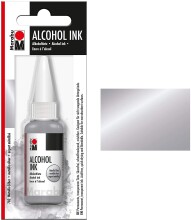 Marabu Alcohol Ink Alkol Bazlı Mürekkep 20 ml Metallic Silver - Marabu (1)
