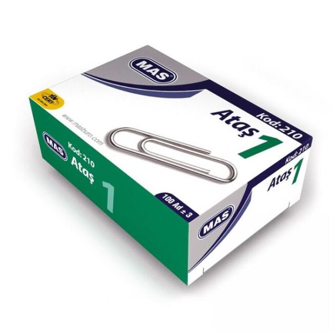 Mas 210 Nikel Kaplı Ataş N:1 2 cm 100 Adet N:210 - 1