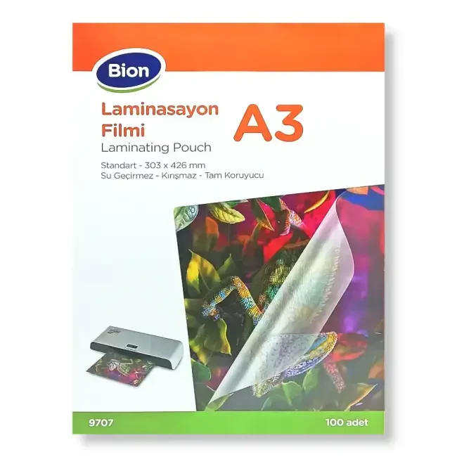 Mas Bion Laminasyon Filmi 303x426 mm 100'lü 9707 - Mas