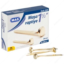 Mas Maşa Raptiye 1/2 38 mm 30 Adet N:348 - MAS