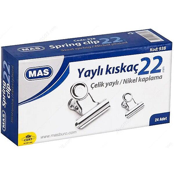 Mas Yaylı Metal Kıskaç 22Mm N:938 - 1